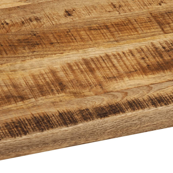 Blat De Masă Margine Naturală, 90X80X2,5 Cm, Lemn Masiv Mango