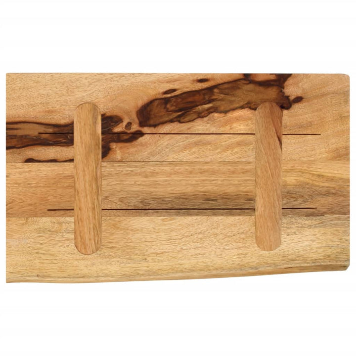 Blat De Masă Margine Naturală, 60X20X3,8 Cm, Lemn Masiv Mango