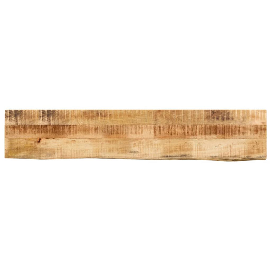 Blat De Masă Margine Naturală, 140X20X3,8 Cm, Lemn Masiv Mango