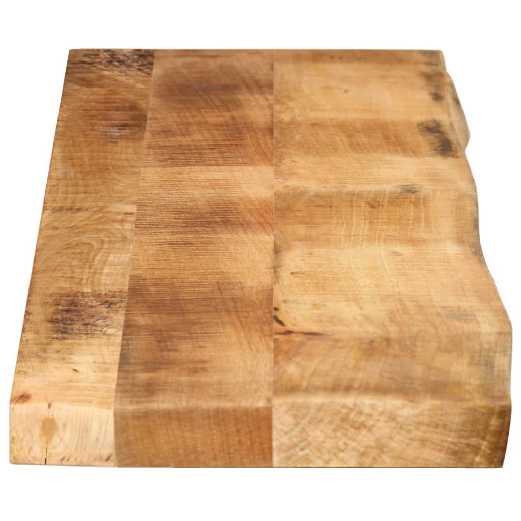 Blat De Masă Margine Naturală, 140X20X3,8 Cm, Lemn Masiv Mango