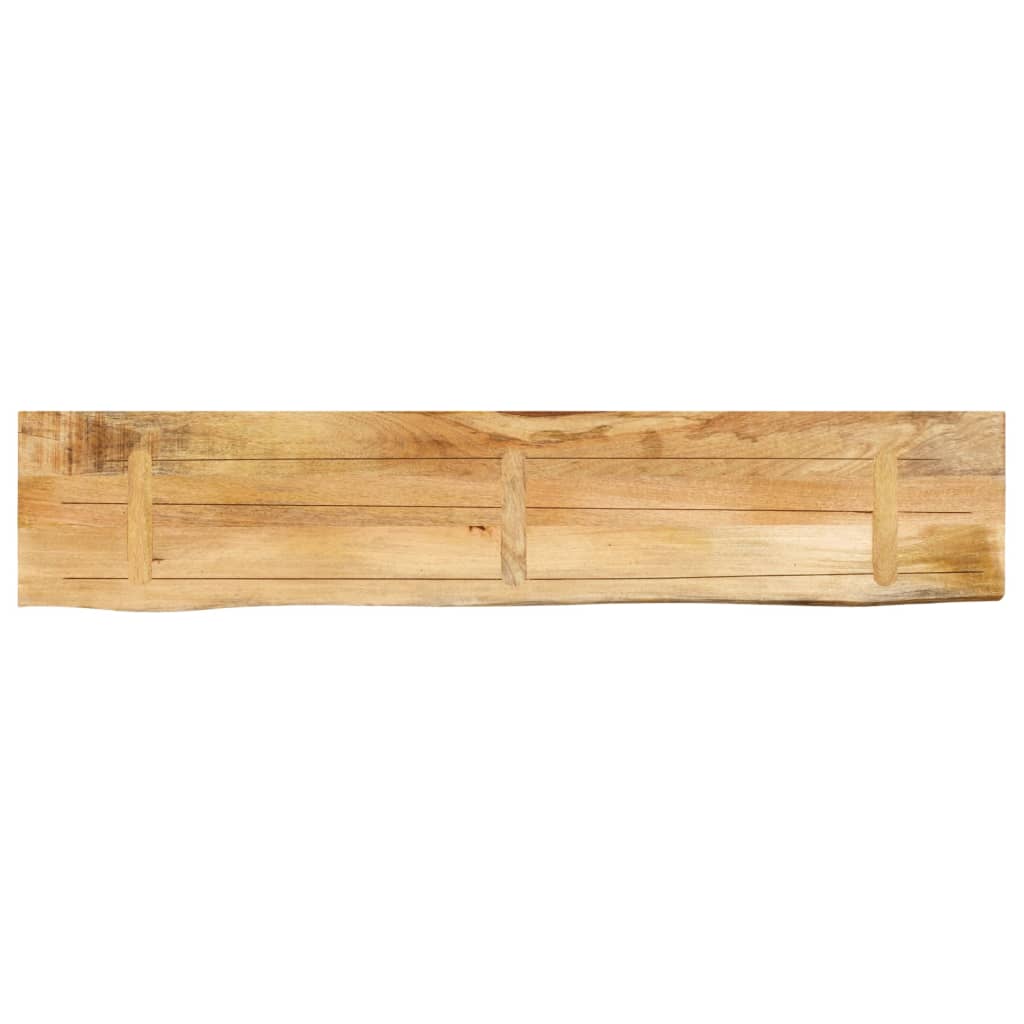 Blat De Masă Margine Naturală, 140X20X3,8 Cm, Lemn Masiv Mango