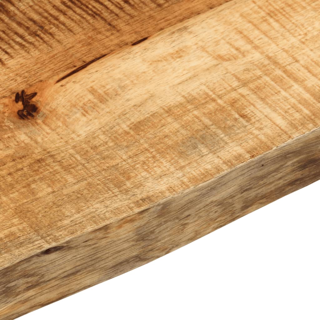 Blat De Masă Margine Naturală, 140X20X3,8 Cm, Lemn Masiv Mango