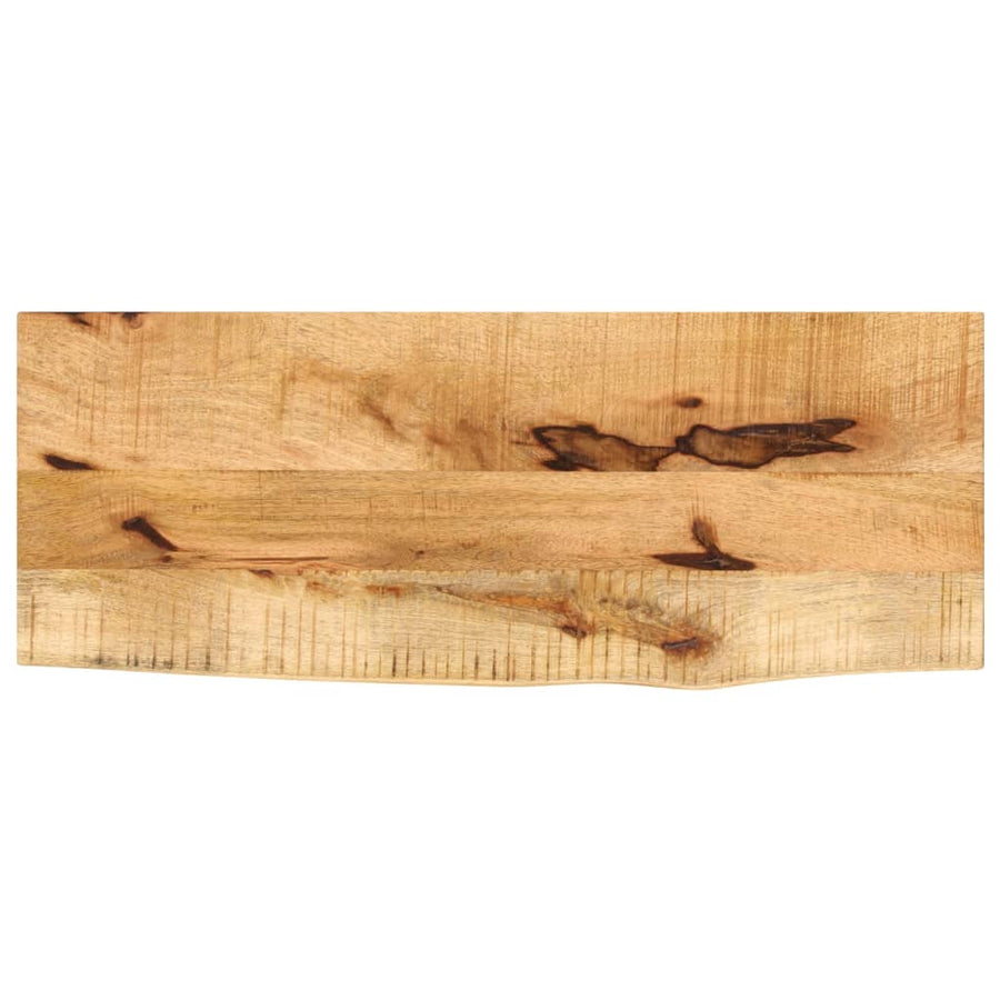 Blat De Masă Margine Naturală, 80X30X3,8 Cm, Lemn Masiv Mango