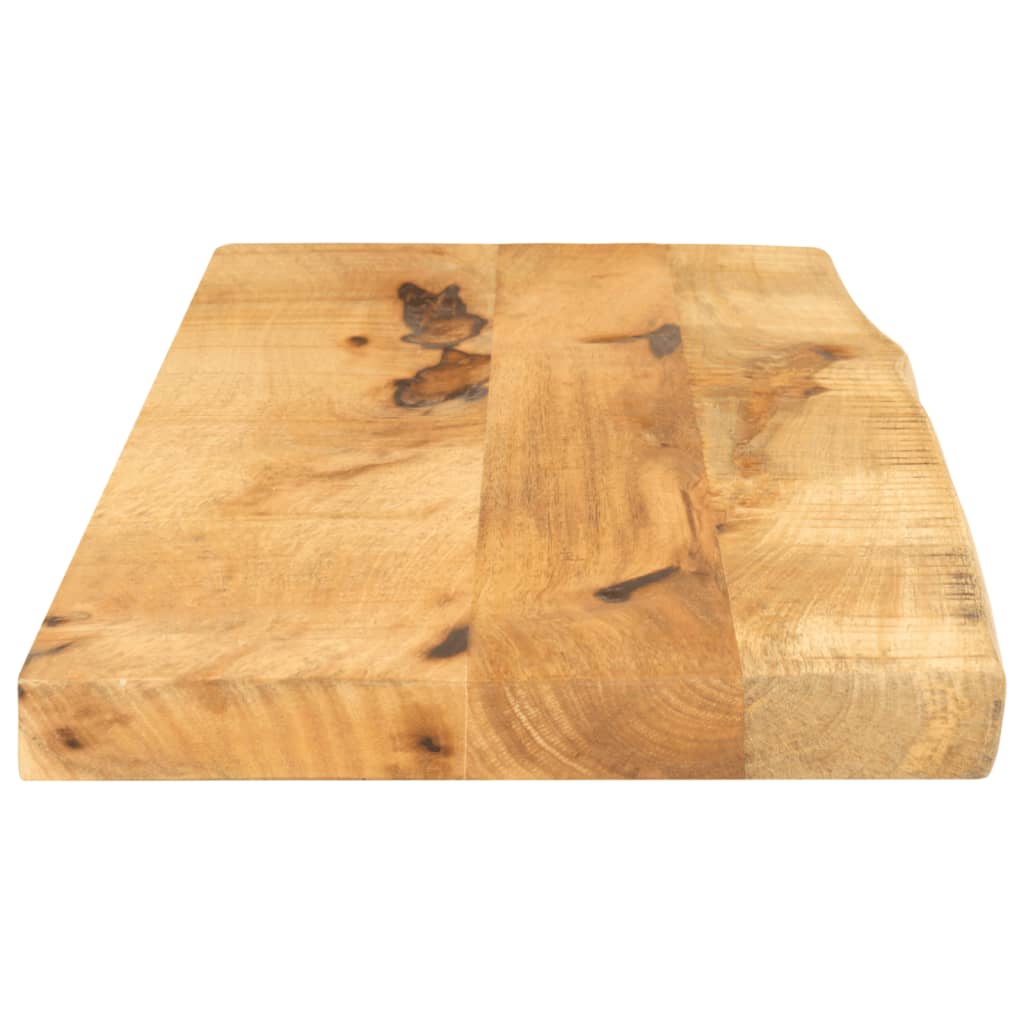 Blat De Masă Margine Naturală, 80X40X3,8 Cm, Lemn Masiv Mango