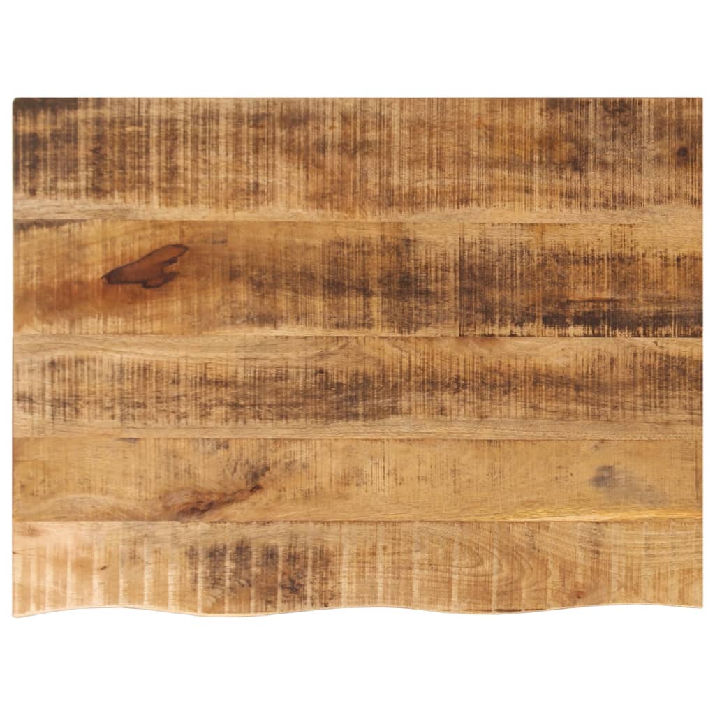 Blat De Masă Margine Naturală, 80X60X3,8 Cm, Lemn Masiv Mango