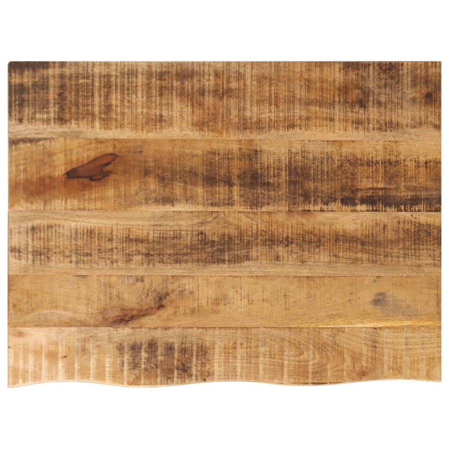 Blat De Masă Margine Naturală, 80X60X3,8 Cm, Lemn Masiv Mango