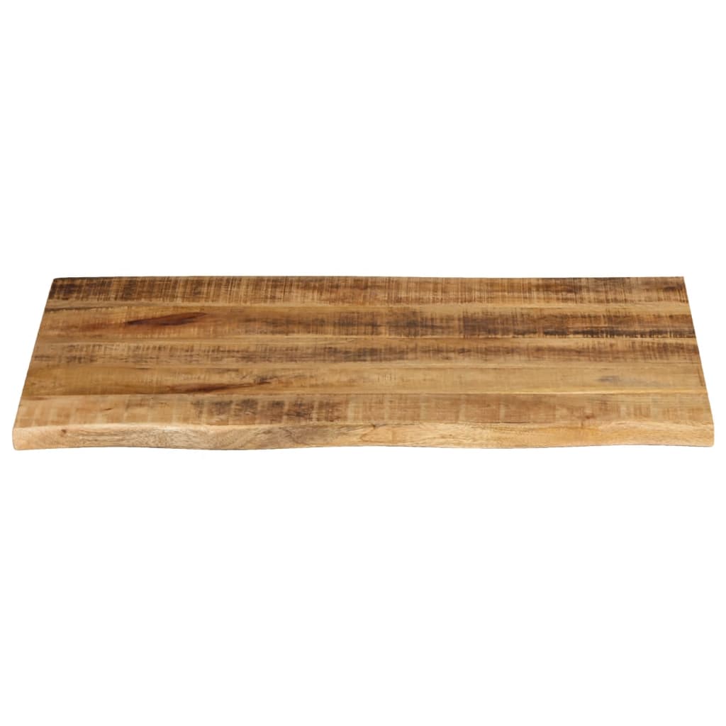 Blat De Masă Margine Naturală, 80X60X3,8 Cm, Lemn Masiv Mango