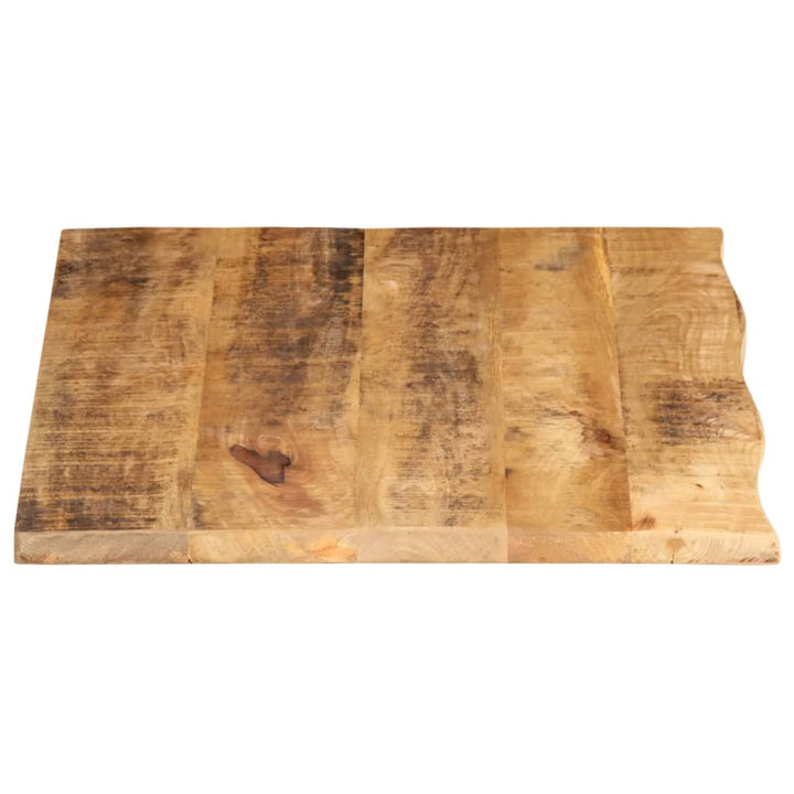 Blat De Masă Margine Naturală, 80X60X3,8 Cm, Lemn Masiv Mango