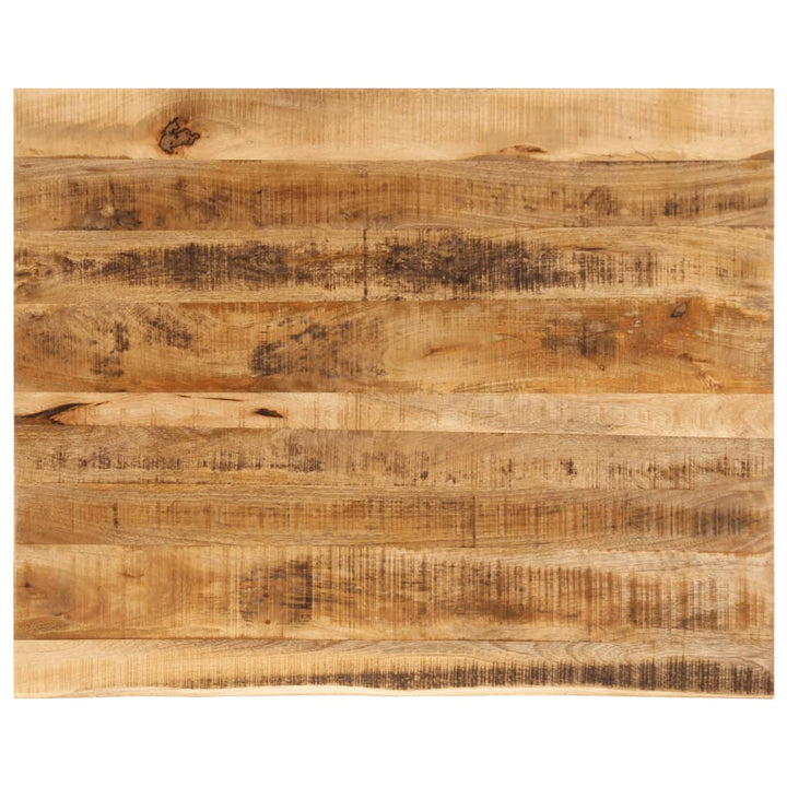 Blat De Masă Margine Naturală, 90X80X3,8 Cm, Lemn Masiv Mango
