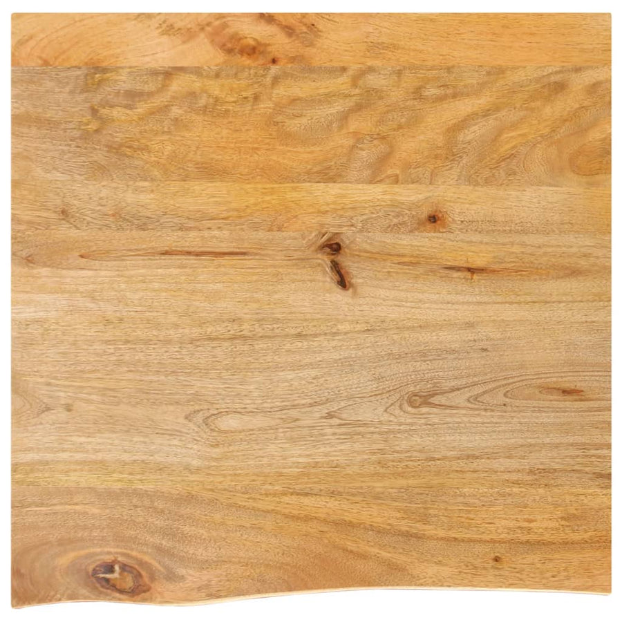 Blat De Masă Contur Organic 40X40X2,5 Cm Lemn Masiv De Mango