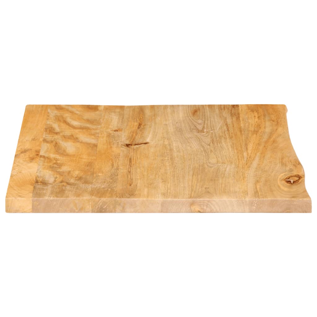 Blat De Masă Contur Organic 40X40X2,5 Cm Lemn Masiv De Mango