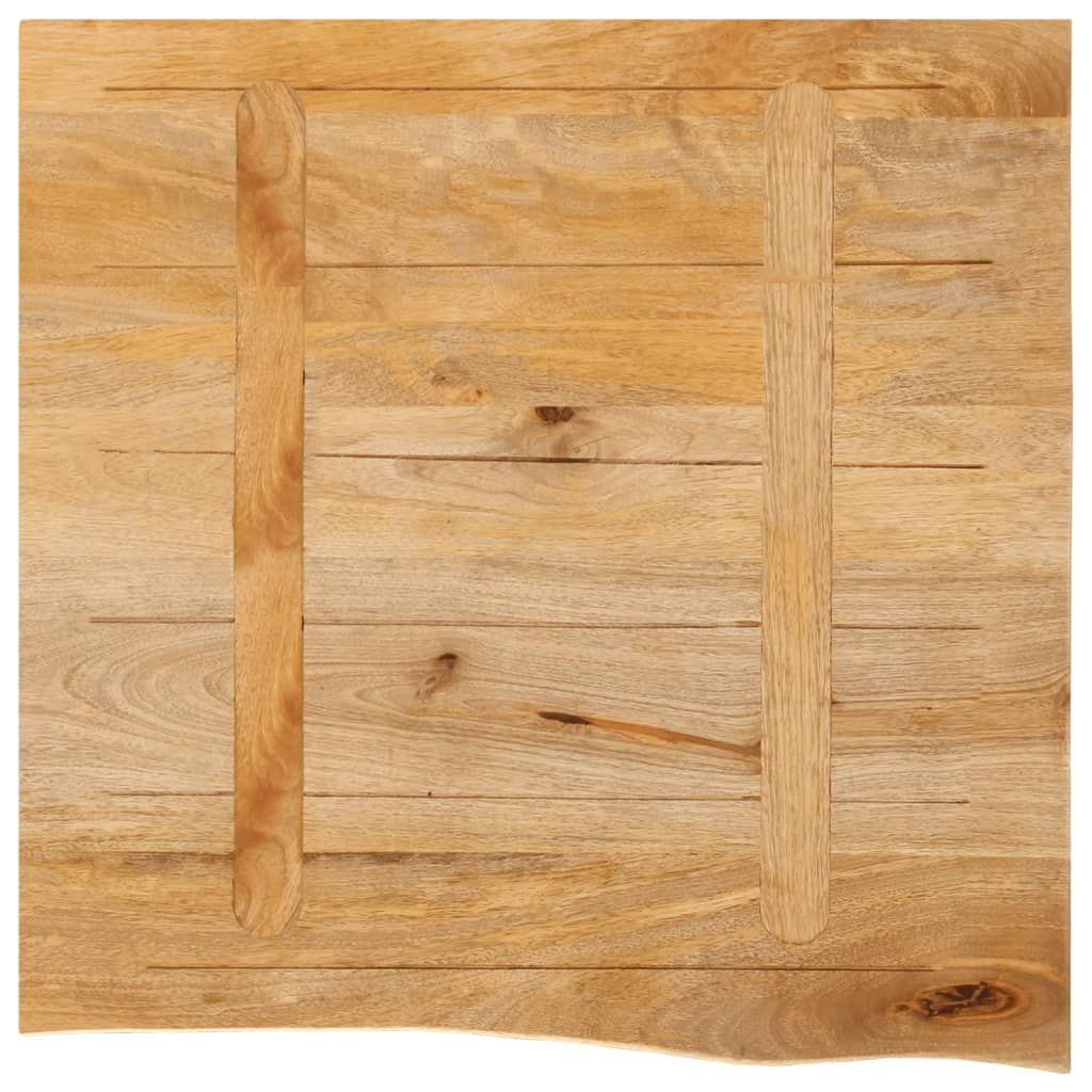 Blat De Masă Contur Organic 40X40X2,5 Cm Lemn Masiv De Mango