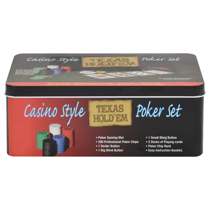 Set De Jetoane De Poker 200 Buc. 4 G