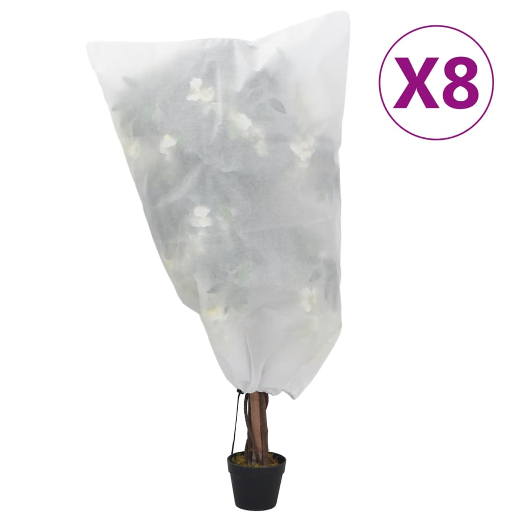 Huse De Fleece Pentru Plante Cu Șnur 4 Buc 70 G/M² 0,8X0,8 M