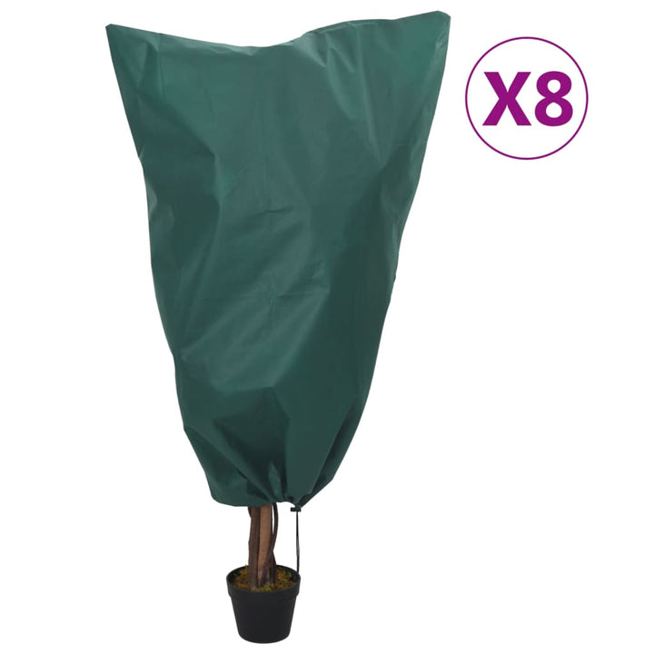 Huse De Fleece Pentru Plante Cu Șnur 4 Buc 70 G/M² 0,8X0,8 M