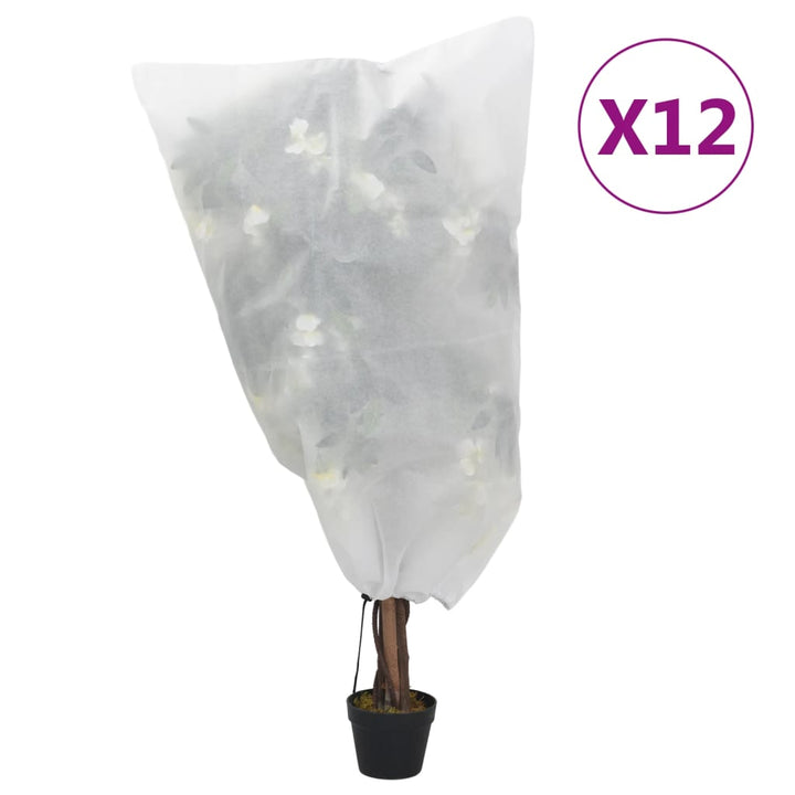 Huse De Fleece Pentru Plante Cu Șnur 4 Buc 70 G/M² 0,8X0,8 M