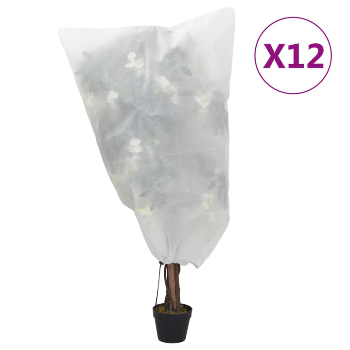 Huse De Fleece Pentru Plante Cu Șnur 4 Buc 70 G/M² 0,8X0,8 M