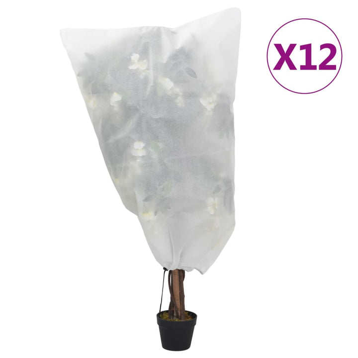 Huse De Fleece Pentru Plante Cu Șnur 4 Buc 70 G/M² 0,8X0,8 M