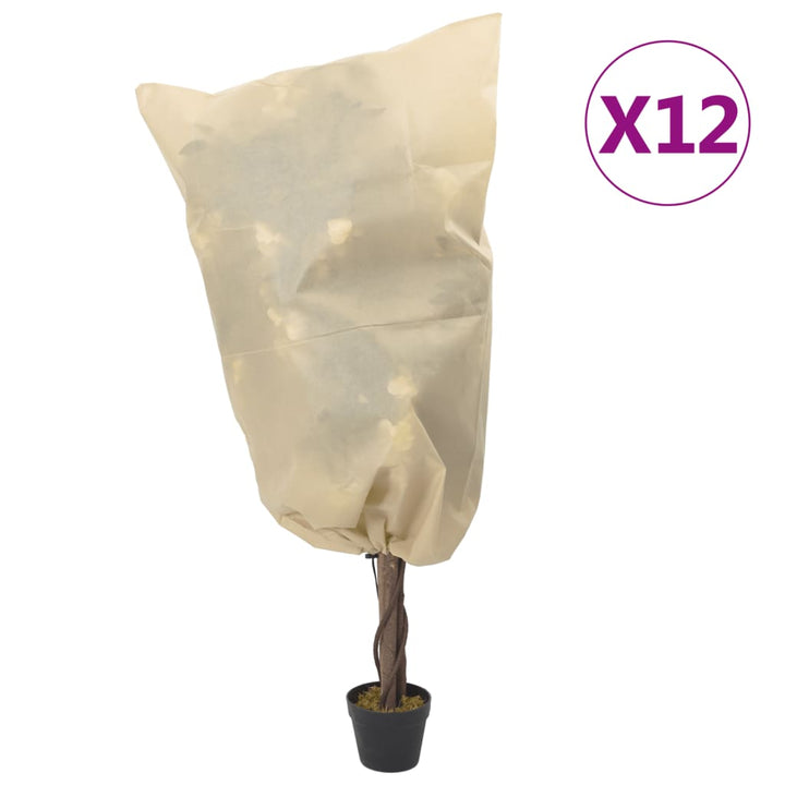 Huse De Fleece Pentru Plante Cu Șnur 4 Buc 70 G/M² 0,8X0,8 M