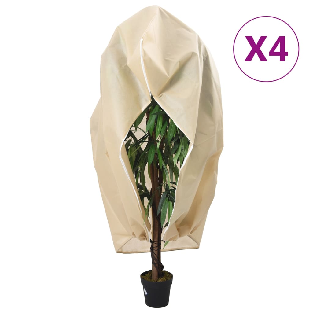 Protecție De Fleece Plante Cu Fermoar 10 Buc 70 G/M² 3,93X3,5 M