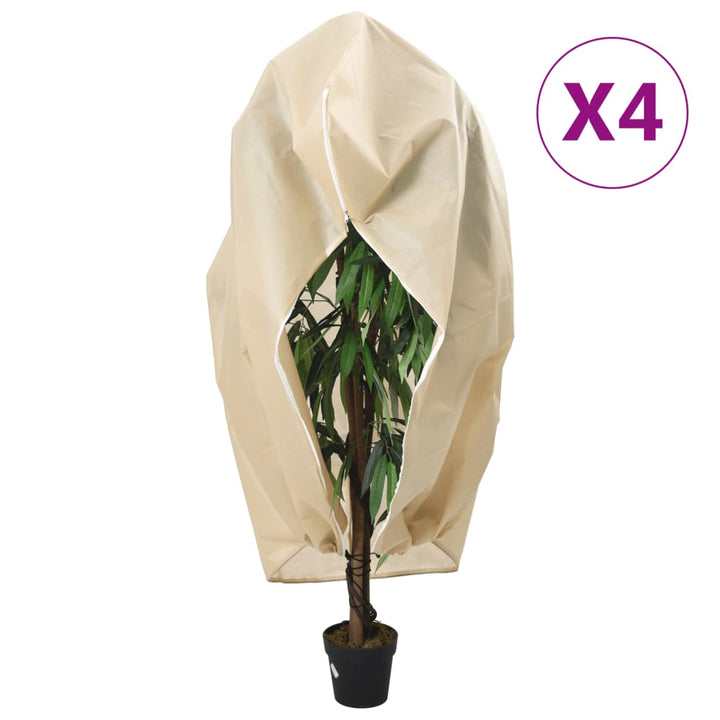 Protecție De Fleece Plante Cu Fermoar 10 Buc 70 G/M² 3,93X3,5 M