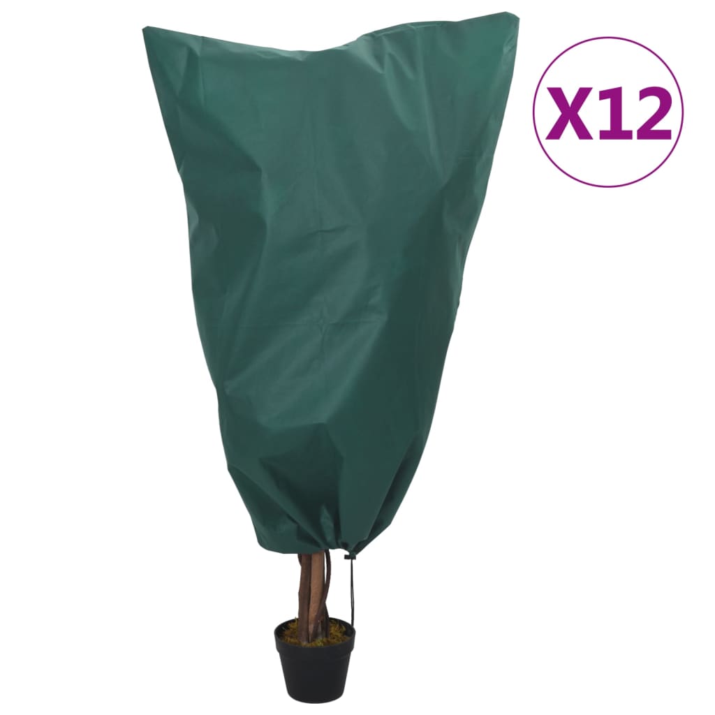 Huse De Fleece Pentru Plante Cu Șnur 4 Buc 70 G/M² 0,8X0,8 M