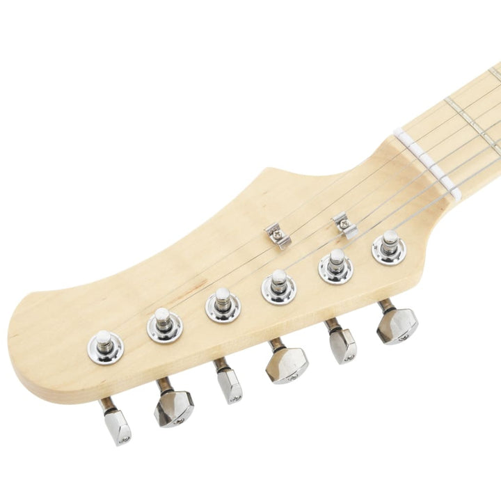 Chitara Electrică Pentru Copii, Cu Husă, Maro/Alb, 3/4 30&quot;