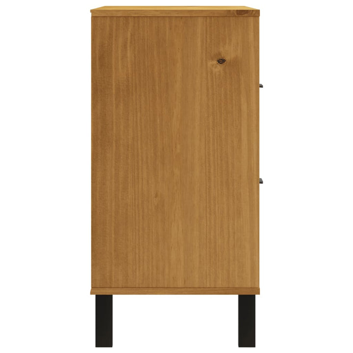 Dulap Cu Sertar „Flam”, 80X40X80 Cm, Lemn Masiv De Pin
