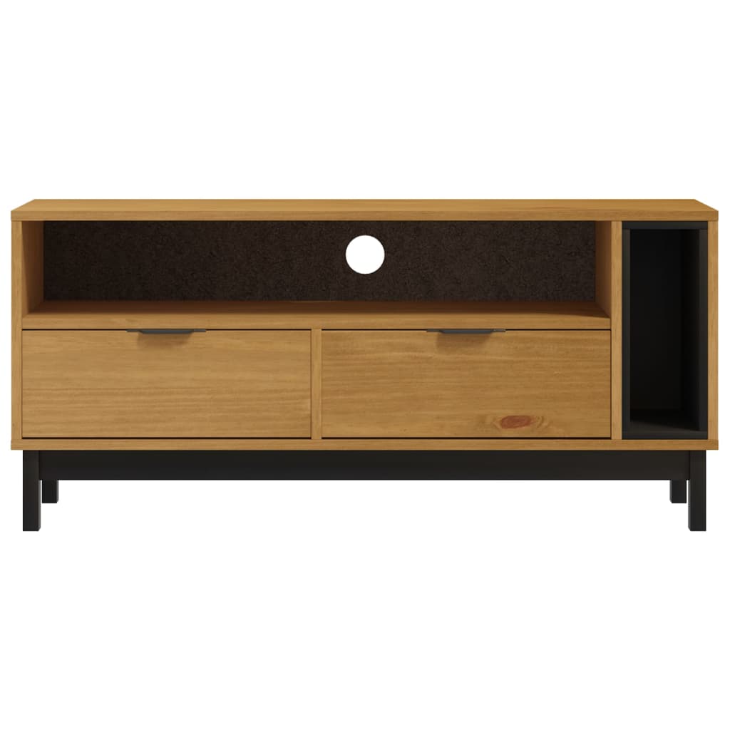 Dulap Tv „Flam” 110X40X50 Cm, Lemn Masiv De Pin