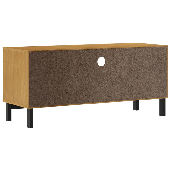Dulap Tv „Flam” 110X40X50 Cm, Lemn Masiv De Pin