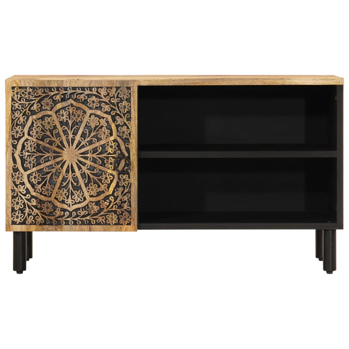 Comodă Tv, 80X31X46 Cm, Lemn Masiv De Mango