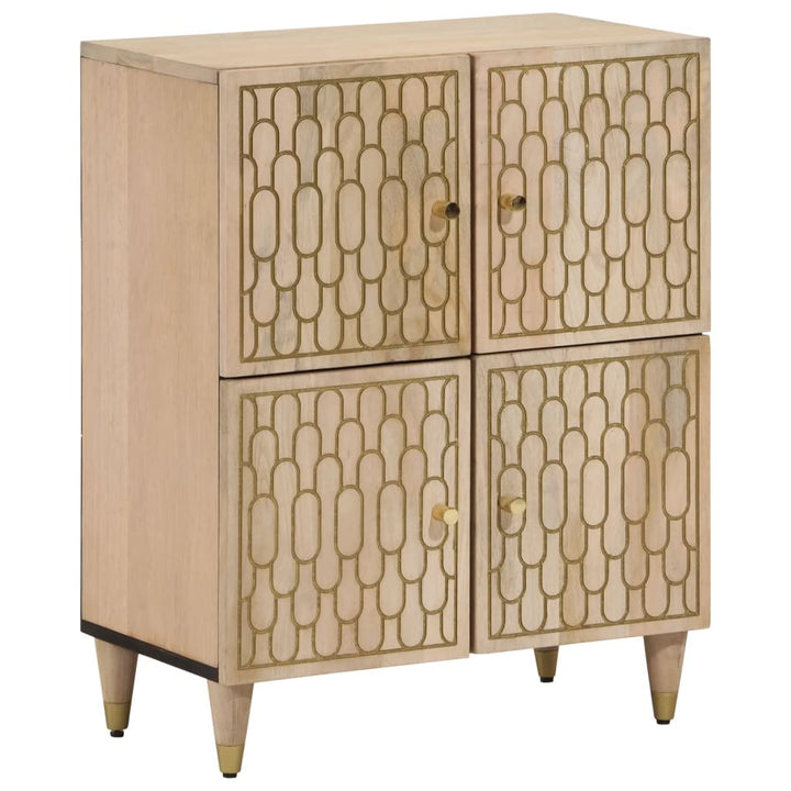 Dulap Lateral, 60X33X75 Cm, Lemn Masiv De Mango
