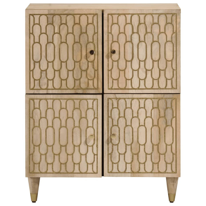 Dulap Lateral, 60X33X75 Cm, Lemn Masiv De Mango
