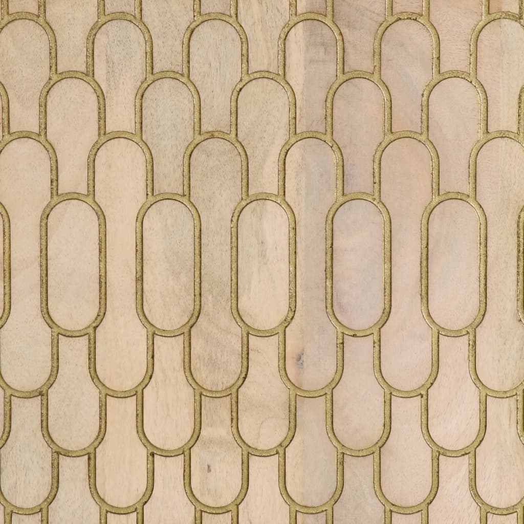 Dulap Lateral, 60X33X75 Cm, Lemn Masiv De Mango