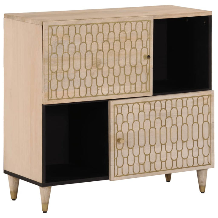 Dulap Lateral, 80X33X75 Cm, Lemn Masiv De Mango