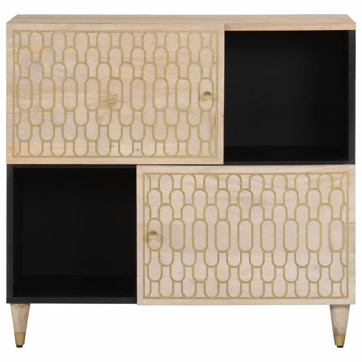 Dulap Lateral, 80X33X75 Cm, Lemn Masiv De Mango