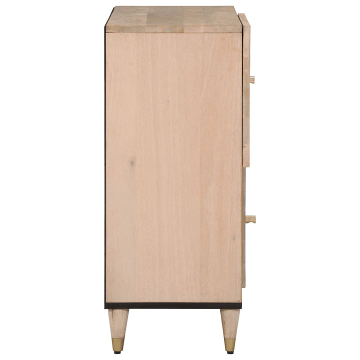 Dulap Lateral, 80X33X75 Cm, Lemn Masiv De Mango