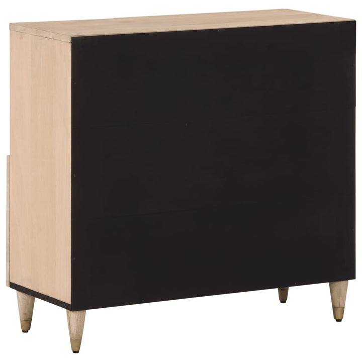 Dulap Lateral, 80X33X75 Cm, Lemn Masiv De Mango
