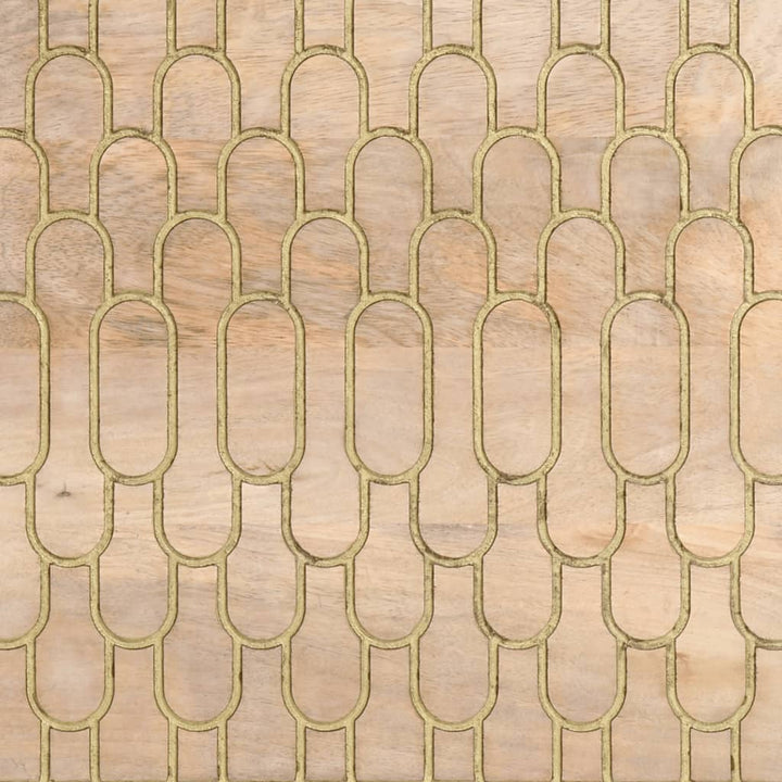 Dulap Lateral, 80X33X75 Cm, Lemn Masiv De Mango