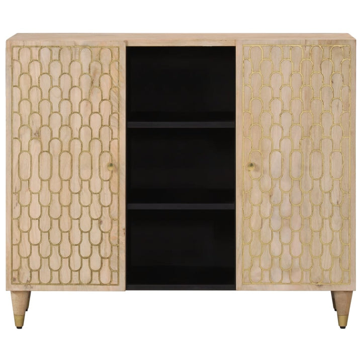 Dulap Lateral, 90X33X75 Cm, Lemn Masiv De Mango