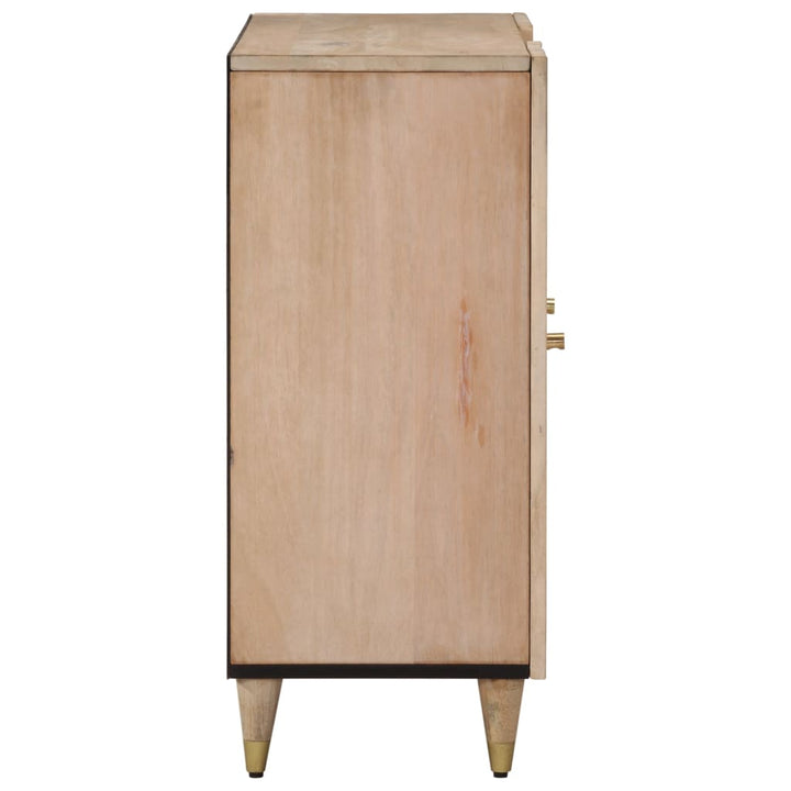 Dulap Lateral, 90X33X75 Cm, Lemn Masiv De Mango