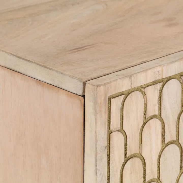 Dulap Lateral, 90X33X75 Cm, Lemn Masiv De Mango