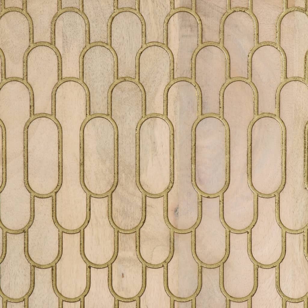 Dulap Lateral, 90X33X75 Cm, Lemn Masiv De Mango