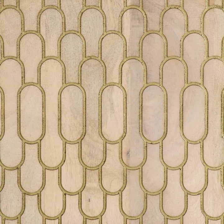 Dulap Lateral, 90X33X75 Cm, Lemn Masiv De Mango
