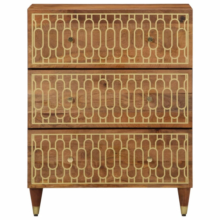 Dulap Lateral, 60X33X75 Cm, Lemn Masiv De Mango