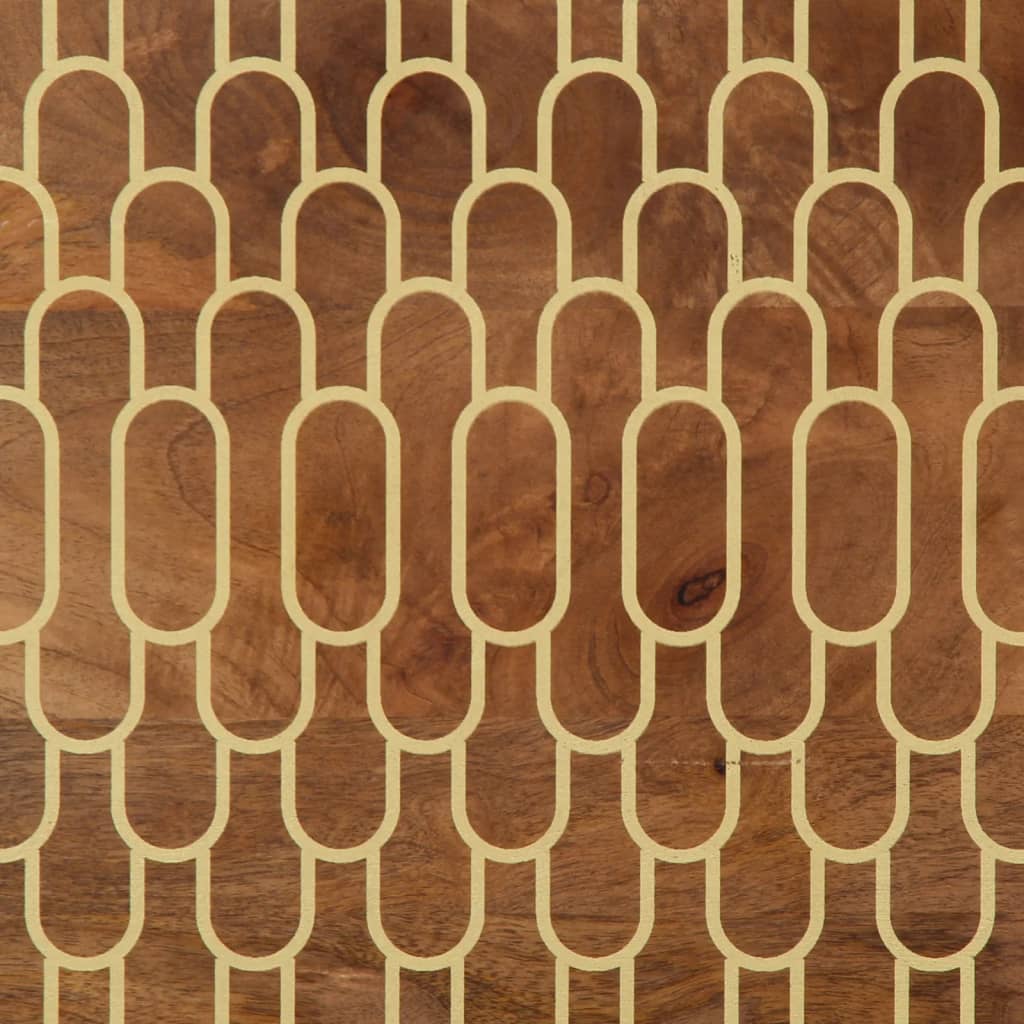 Dulap Lateral, 60X33X75 Cm, Lemn Masiv De Mango