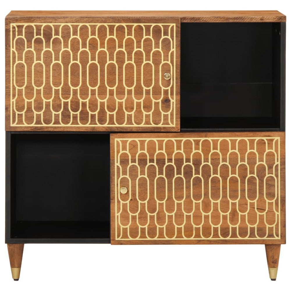 Dulap Lateral, 80X33X75 Cm, Lemn Masiv De Mango