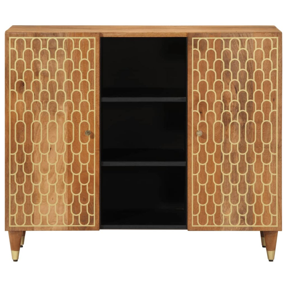 Dulap Lateral, 90X33X75 Cm, Lemn Masiv De Mango