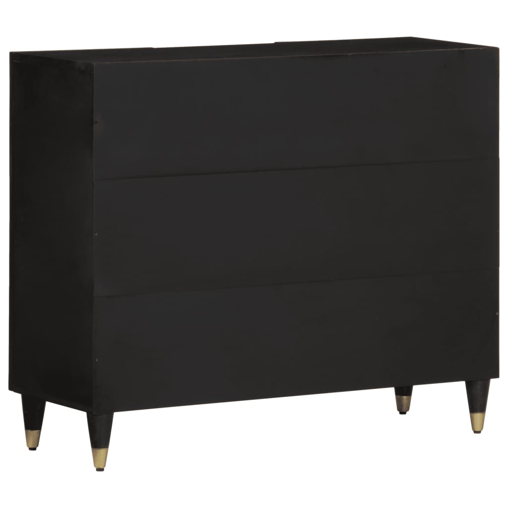 Dulap Lateral, 90X33X75 Cm, Lemn Masiv De Mango