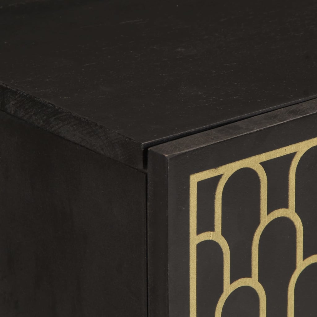 Dulap Lateral, 90X33X75 Cm, Lemn Masiv De Mango